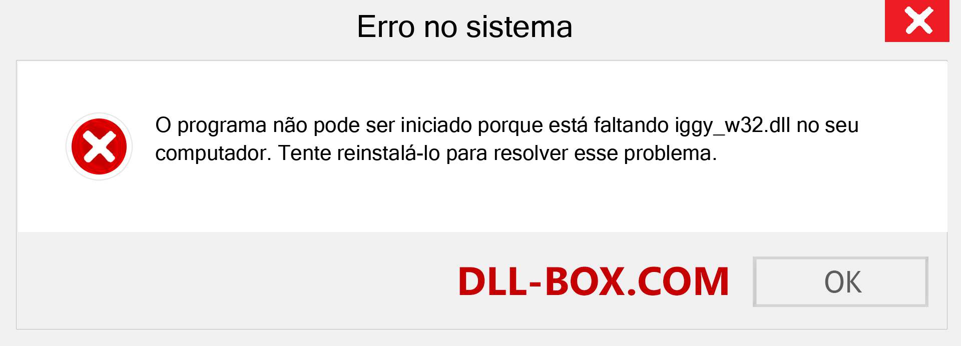 Arquivo iggy_w32.dll ausente ?. Download para Windows 7, 8, 10 - Correção de erro ausente iggy_w32 dll no Windows, fotos, imagens